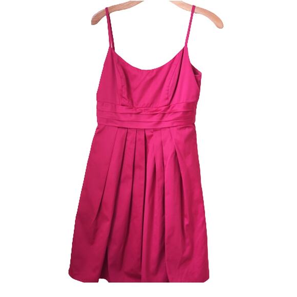 2 For $5 Sale David’s Bridal Berry Spaghetti Strap Cocktail Dress Size 6 - Picture 1 of 13